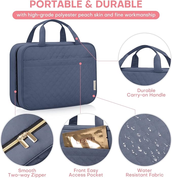 Travel toiletry bag for women,