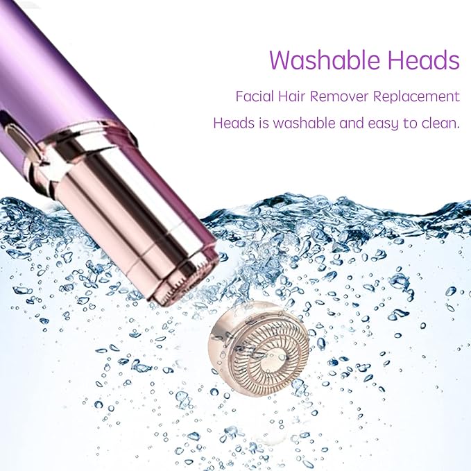 Replacement Heads for Flawless Generation 2, Facial Hair Removal Replacement Heads for Women, Compatible with Finishing Flawless Facial Hair Remover, Double Halo Replacement Heads Gen 2(6 Count)