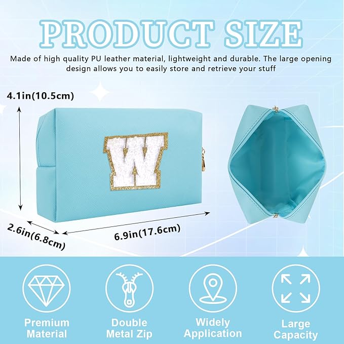 Personalized initial letter patch makeup