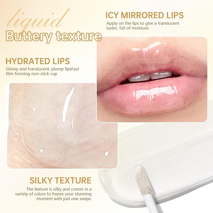 Peel Off Lip Liner Stain Tattoo, Long Lasting Waterproof Lip Stain Peel off, Tattoo Brown Lip Liner and Lip Gloss Combo, Non-Stick Cup Nourishing Lip Gloss Set Lipstick Makeup