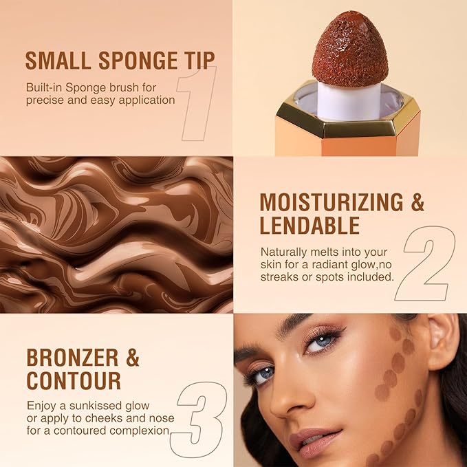 Liquid Contour Stick, Soft Cream Contour Makeup, Liquid