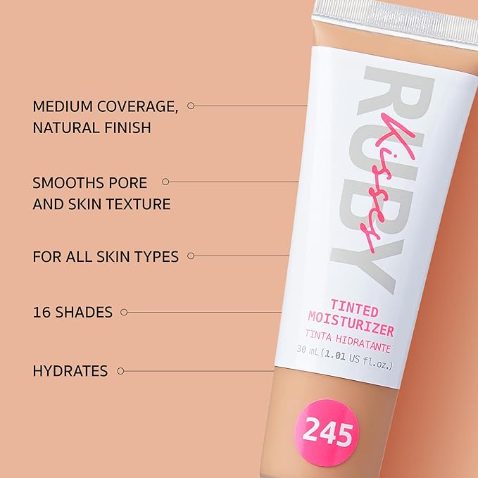 Ruby Kisses Tinted Moisturizer, Hydration, Calm & Revitalize