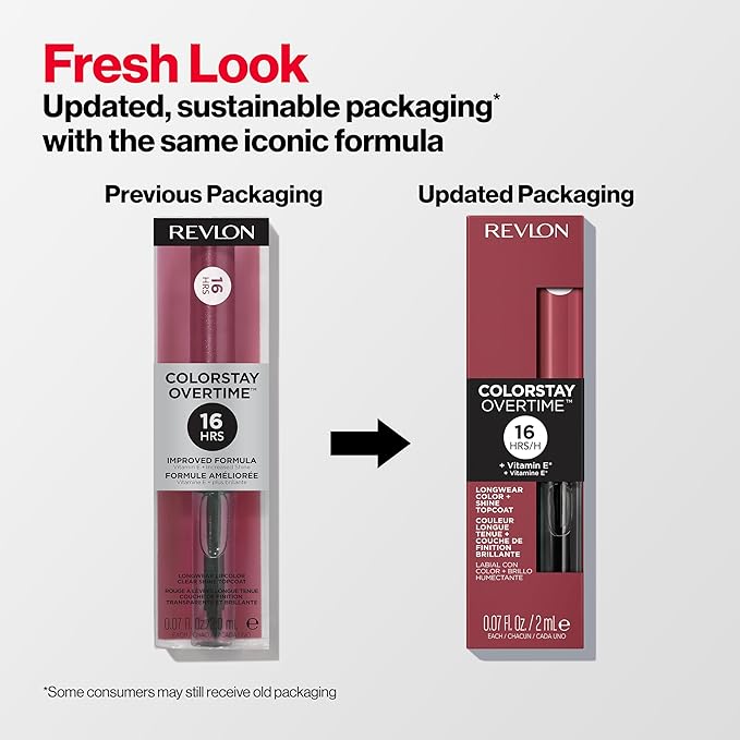 Revlon Liquid Lipstick with Clear Lip Gloss, ColorStay Overtime Lipcolor, Dual Ended with Vitamin E, 380 Always Sienna, 0.07 Fl Oz