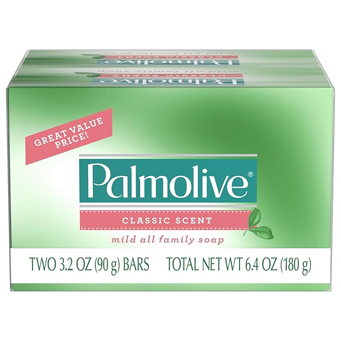 Palmolive Bar Soap for Body and Hands, Bulk Size, Mild Classic Scent - 2 Count (pack of 36)