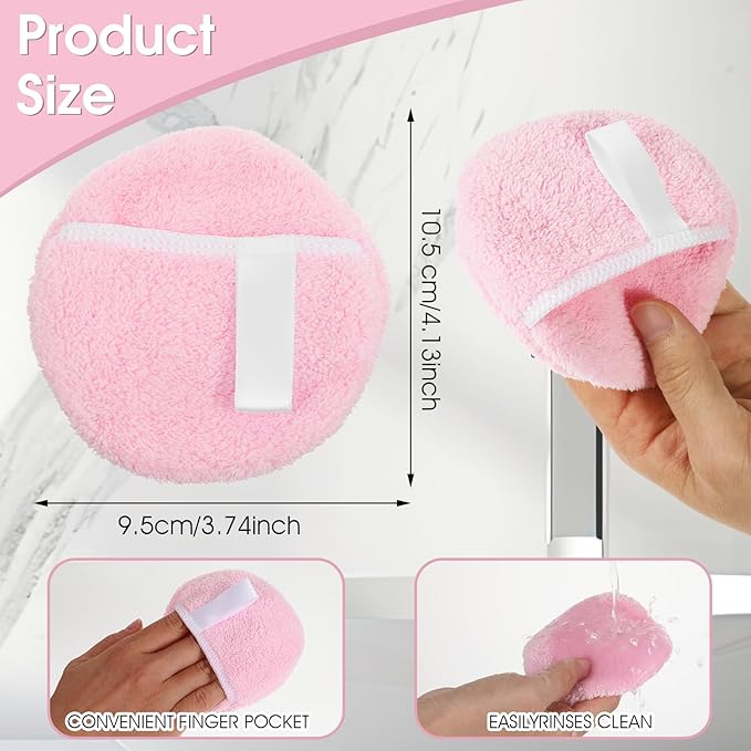 Ouligay 2pcs microfiber reusable makeup