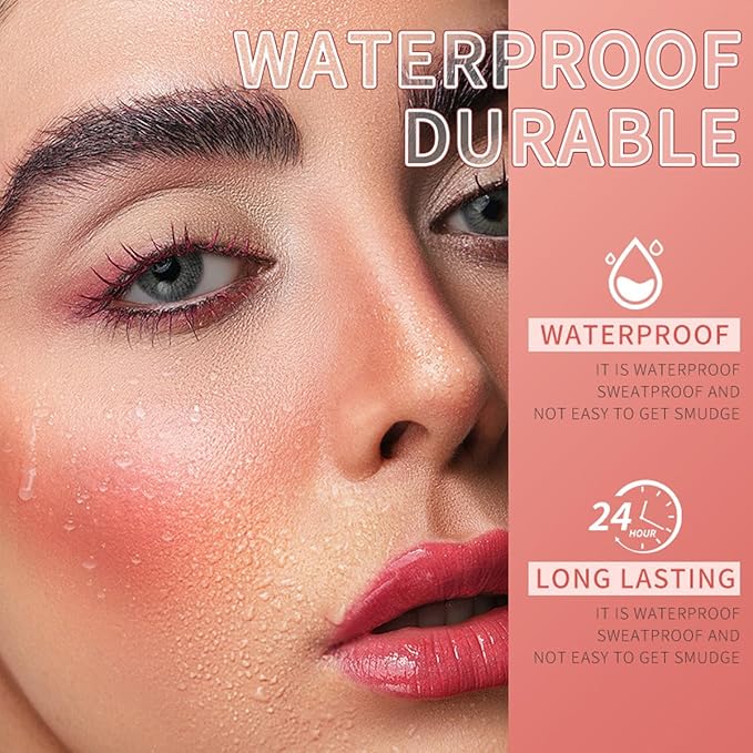 Cooling Water Jelly Tint Blush,4 Colors Multi-Use Tint Stick