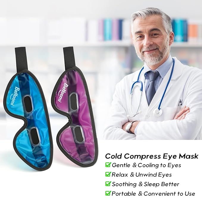 Cooling eye mask, gel eye