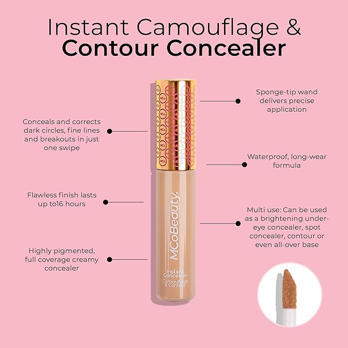 MCoBeauty Instant Concealer Camouflage & Contour, Medium Buff,