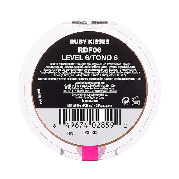 Ruby Kisses 3D Face Creator Cream Foundation & (Level 6)