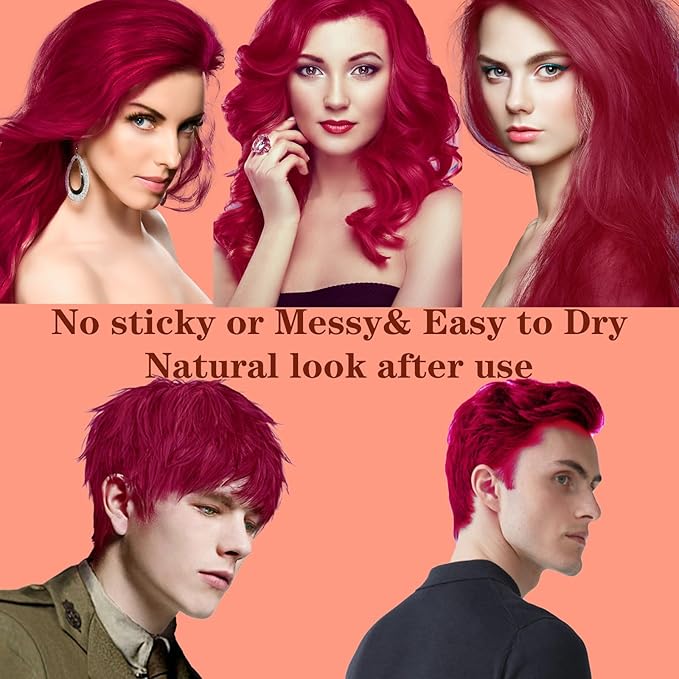 Red Hair Color Wax, Temporary
