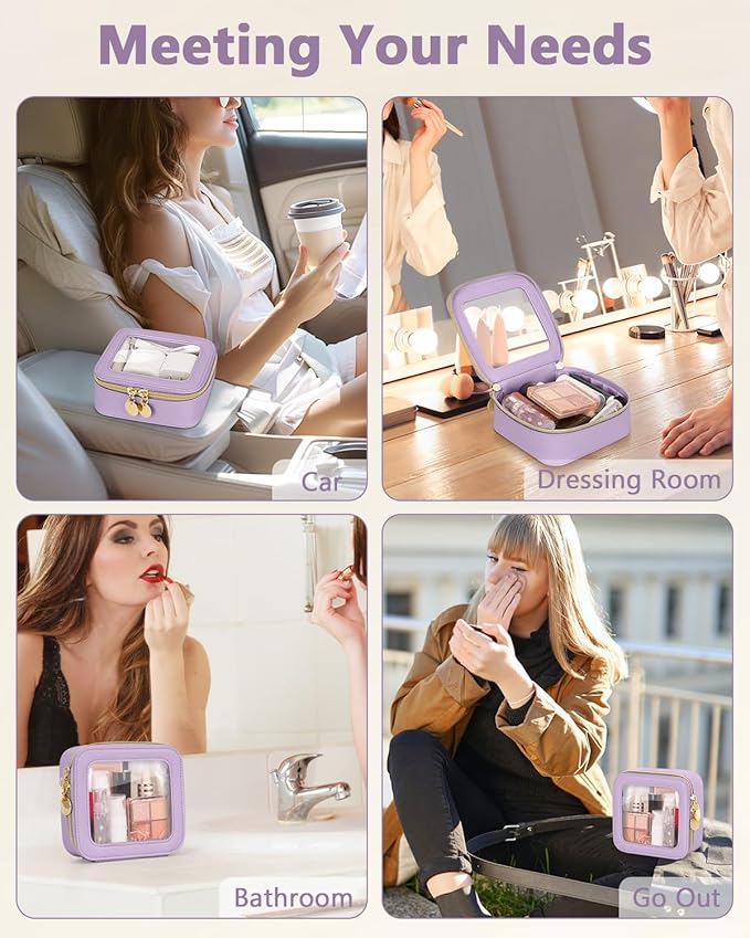 Mini makeup bag, small makeup