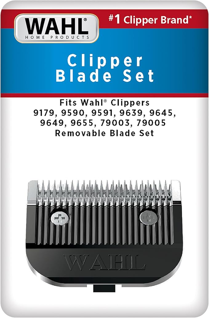 Wahl Clipper Detachable Cordless Hair Clipper Blade Replacement Set, Compatible 6275LP/9179/9590/9591/9639/9645/9649LP/9655/79434/79003/79005 – Model 2167