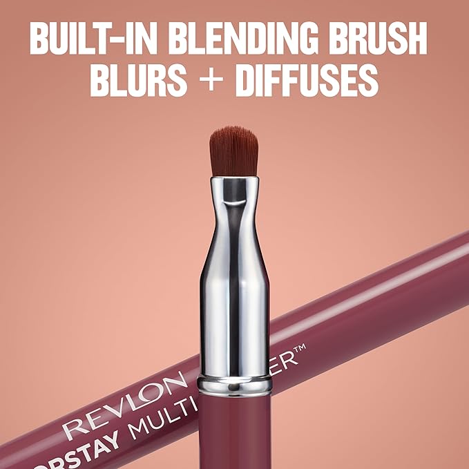 Revlon ColorStay Multi-Liner, Creamy Formula, Multiuse For Lips, Eyes & Face, Precision Brush for Easy Blending, 010 Mischief Maker