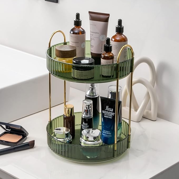 360? rotating makeup organizer, bathroom