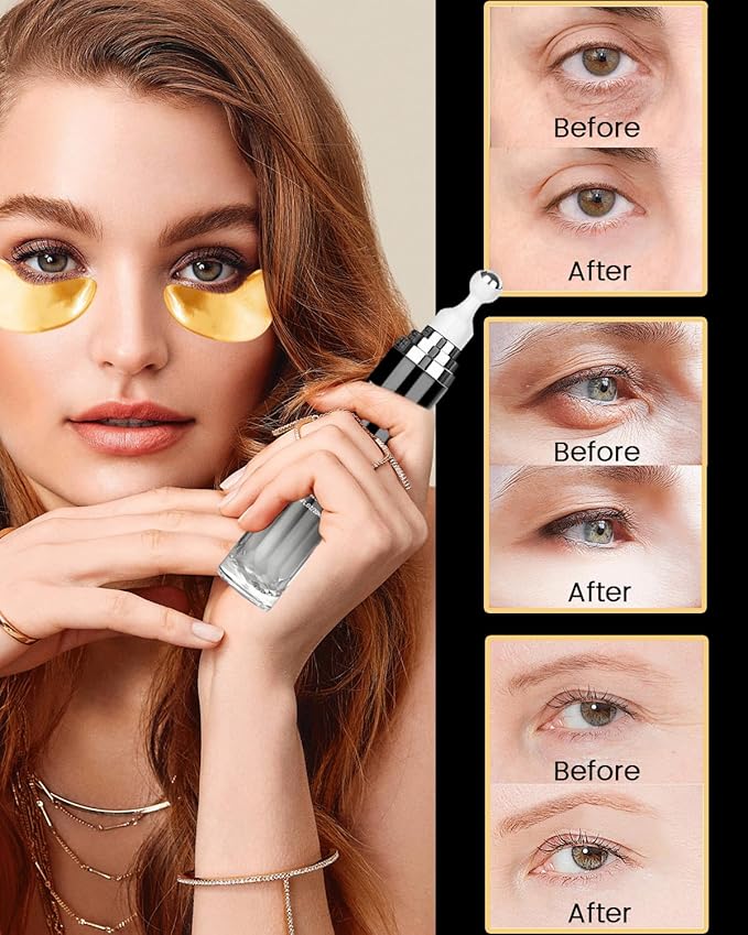 Caffeine eye cream and 24k