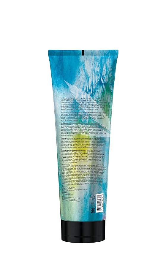 HEMPZ Hypoallergenic Dark Tan Maximizer - Herbal Moisturizing Self Tanning Lotion - Fragrance Free for Tanning Beds, Beach, Sun 9 Fl OZ