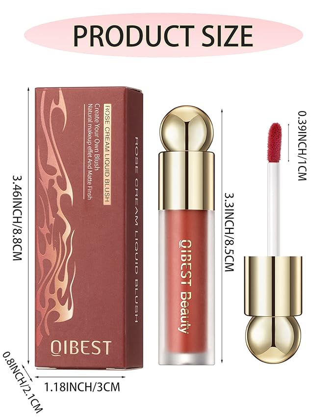 Liquid Blush Wand, Creme Matte Finish Looking, Dewy Women-# 04