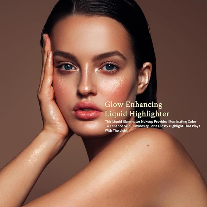 KIMUSE Soft Natural Glow Liquid Filter, Weightless, Long-Wearing, Illuminator Makeup