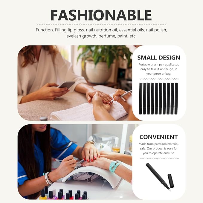 FRCOLOR Empty Nail Oil Pen with Brush Tip 3ml