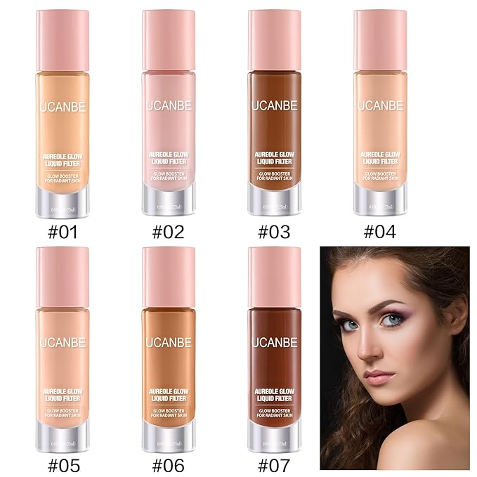 UCANBE Halo Glow Liquid Filter, Face Complexion Booster 0.91OZ