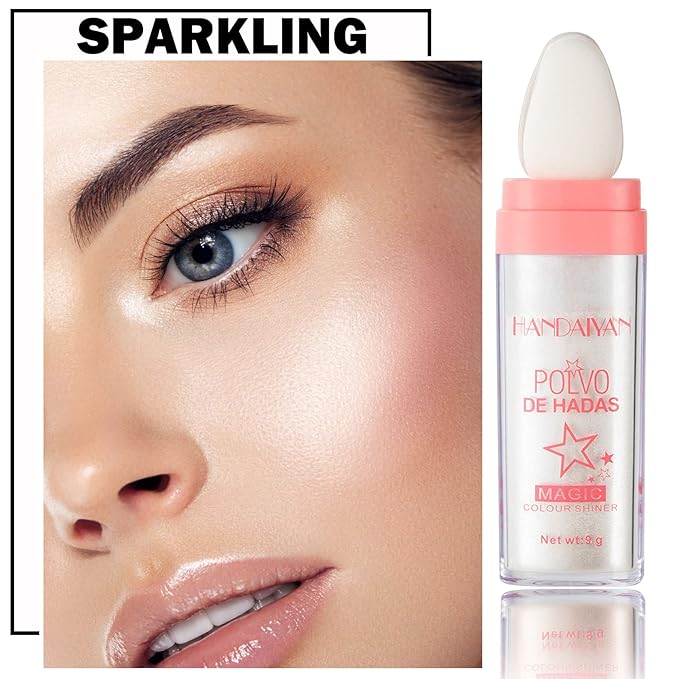 3PCS Polvo De Hadas Body Shimmer Glitter Highlighter