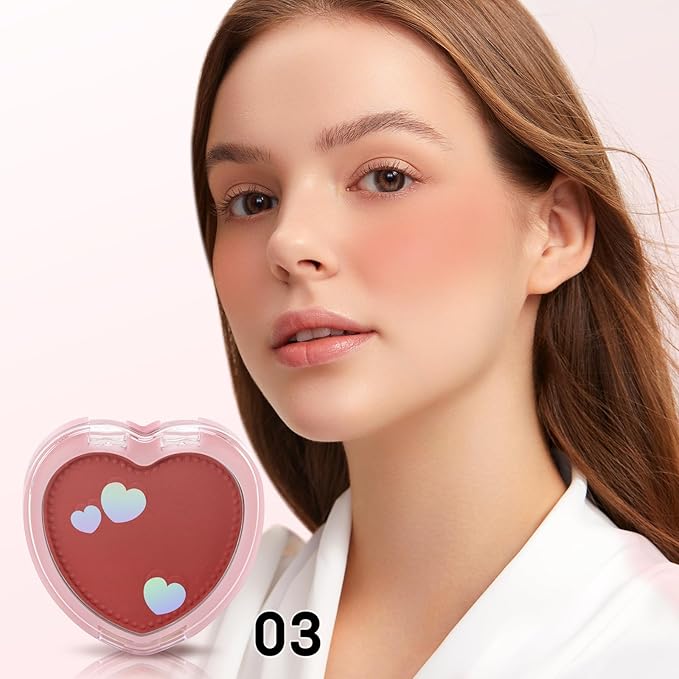 Boobeen Powder Blush Matte Pressed Blush Palette, Highly