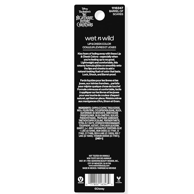 wet n wild Nightmare Before Christmas Lip & Cheek Color-Barrel of Scares