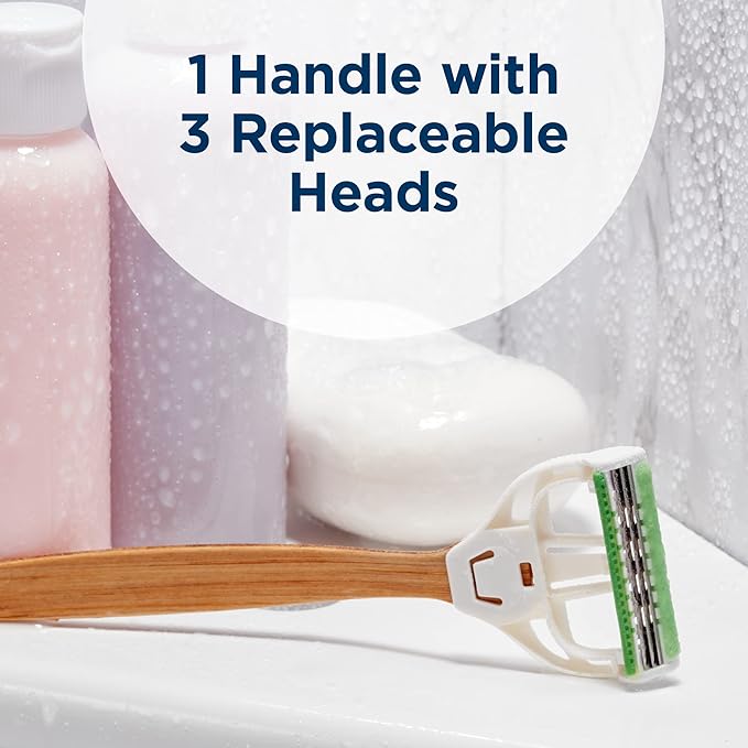 Schick Intuition Bamboo Disposable Razors for Women, 3ct (Pack of 2)