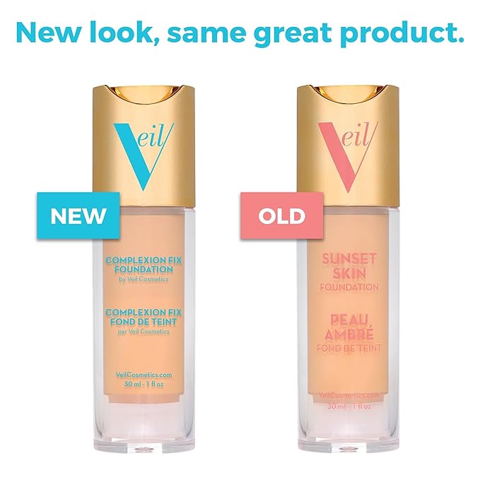 Veil Cosmetics Complexion Fix Liquid Foundation – Buildable Light Neutral)