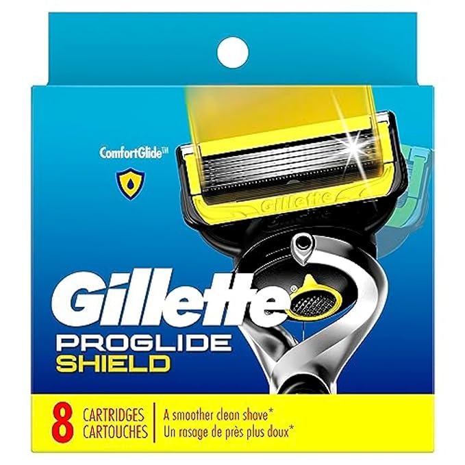 Gillette ProGlide Shield Razor Refills for Men, 8 Blade Refills