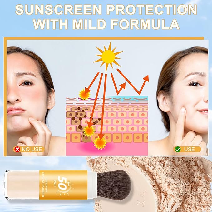 Mineral Sunscreen Setting Powder, SPF 50++ Mineral Setting