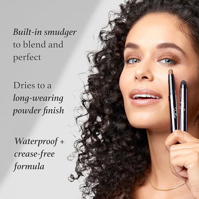 Julep Eyeshadow 101 Cream-to-Powder Waterproof Shadow Stick – Cantalope Matte – Long-Lasting, Crease-Proof, Warm Light Orange Matte Cream Eyeshadow with Built-in Smudger