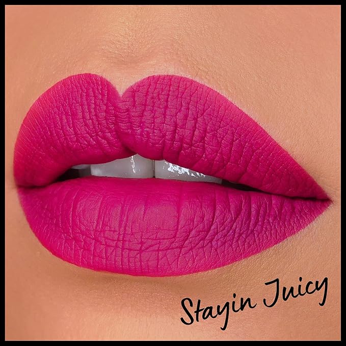 NYX PROFESSIONAL MAKEUP Lip Lingerie XXL Matte Liquid Lipstick - Stayin' Juicy (Deep Magenta)