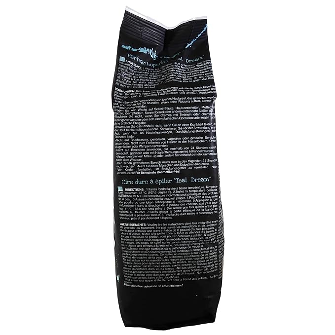 Waxness Teal Dream Rosin Free Glitter Hard Wax 2.2 lb 1 kg