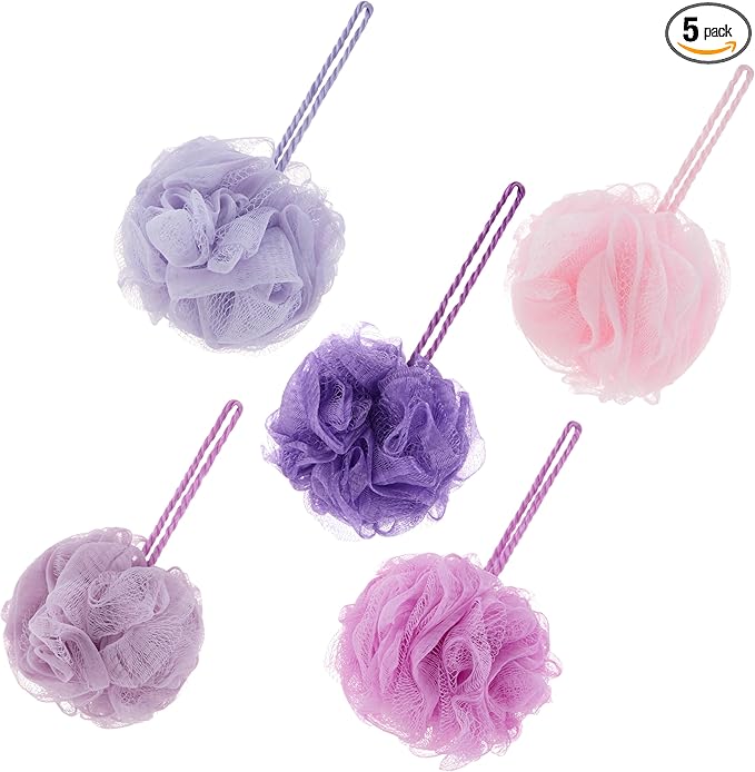 5 piece exfoliating loofah set