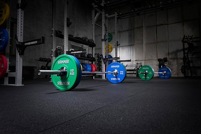 Hammer Strength 45Lb Blue Premium Rubber Bumper Plate