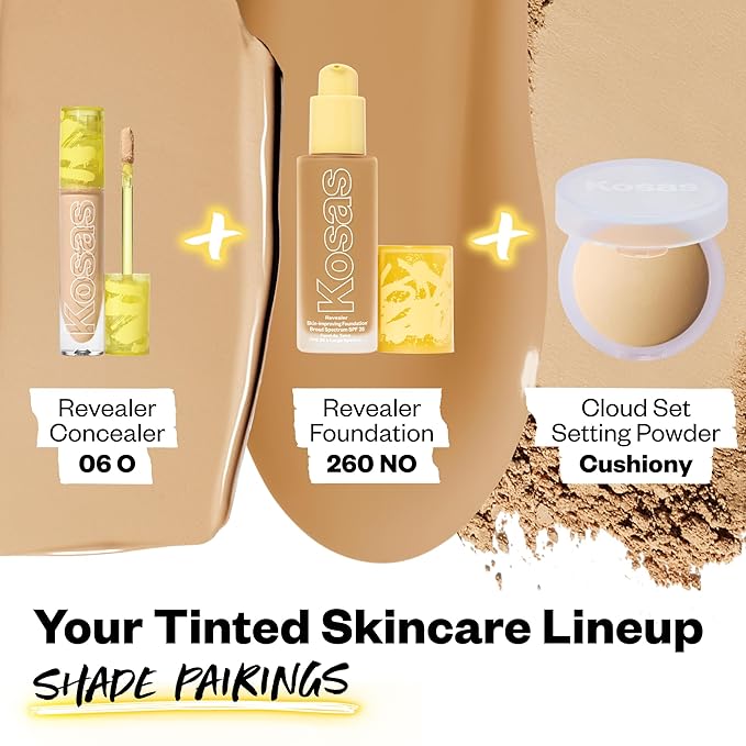 Kosas Revealer Concealer - Medium Coverage Makeup with 06 O)