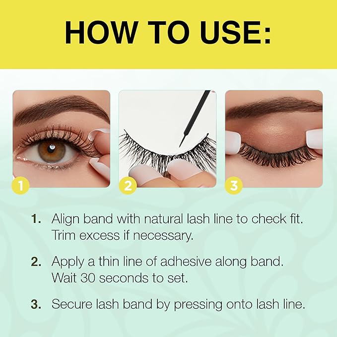 Ardell Active Lash - Speedy, False Eyelashes, Water-Resistant, Lightweight, Strip Lashes, 4 Pairs, 1-Pack