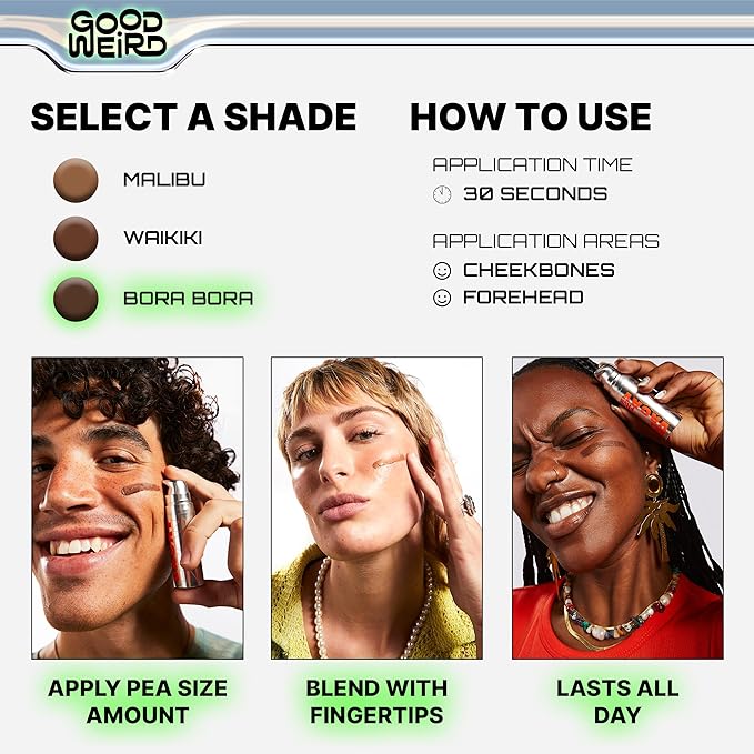 GOOD WEIRD Back From Vacay Bronzer - Vegan (Dark Bronze)