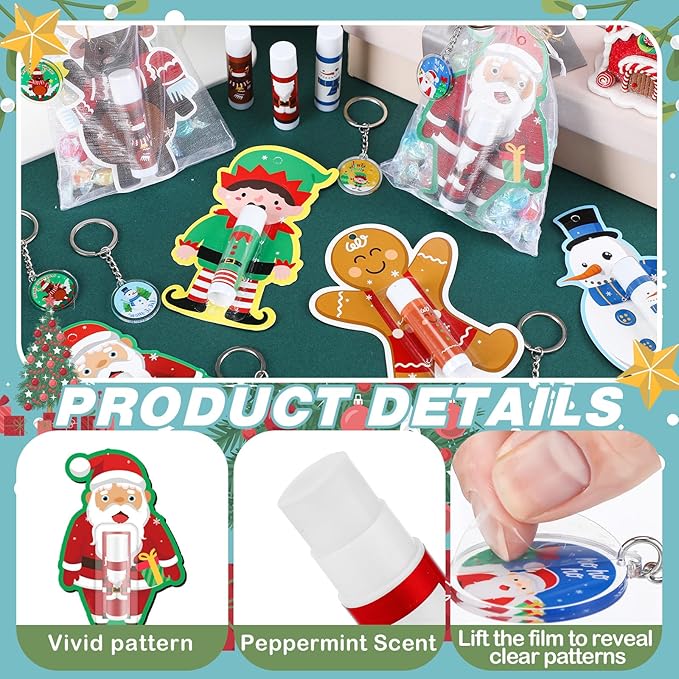 Henoyso 150 Pcs Christmas Favors 5 Moisturizing