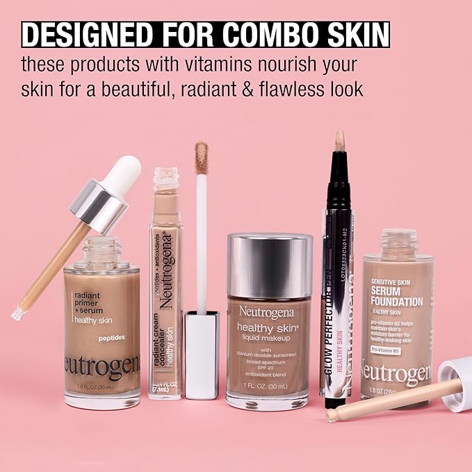 Neutrogena Healthy Skin Glow Perfector Pen, Lightweight Brightening Highlight, Deep, 1 oz