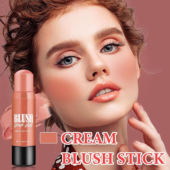 Cream Blush Stick Makeup,Blush Stick for All Skin & Eyes（#103）