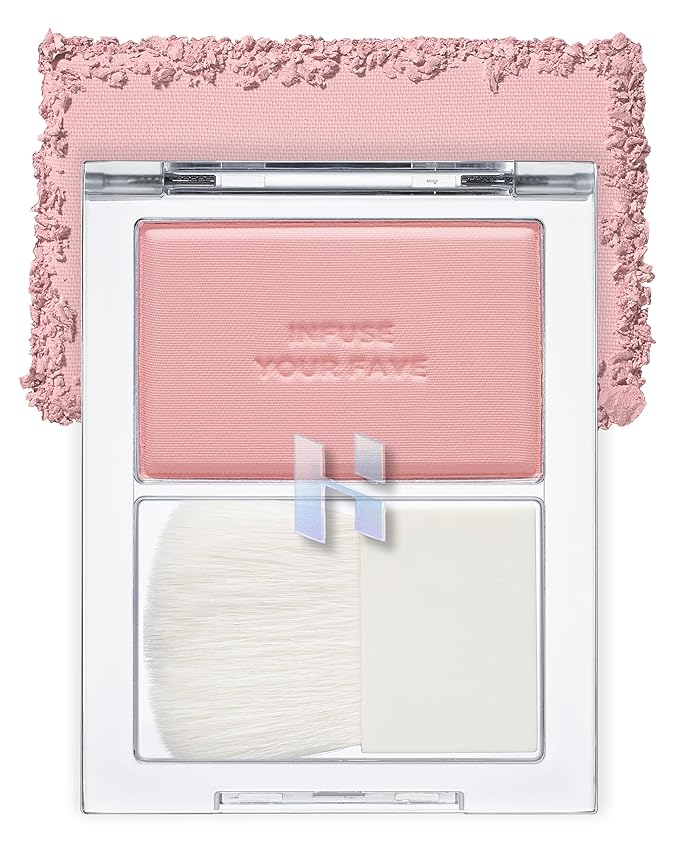 HOLIKA HOLIKA Infusing Blush with Brush - Lightweight,