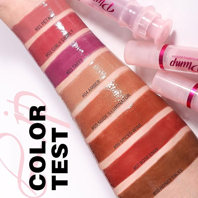 Lip Plumping Lip Gloss, High-Shine & Volumizing Lip Plumping Lip Glass Mirror Lip Glaze Lip Makeup, Long-lasting moisturizing Plump & Pout Lip Lip Gloss for Women (#07)