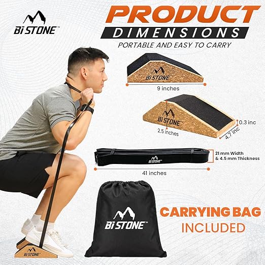 Heel Elevated Squat Wedge 2-Pcs Non-Slip