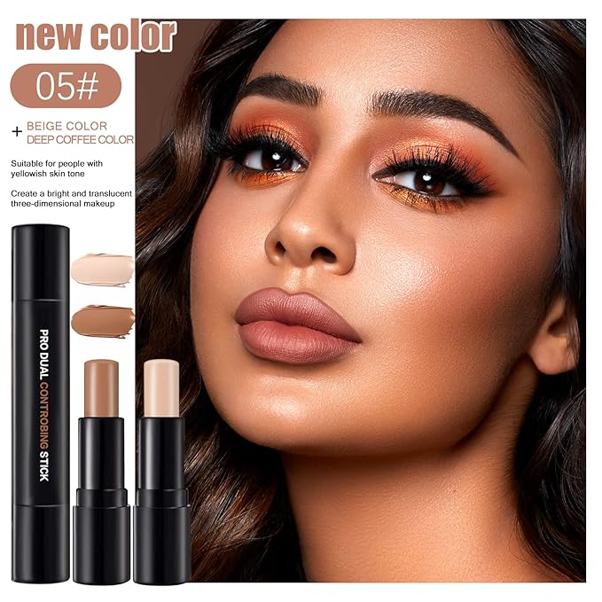 Double-End Contour Highlighter Stick Contour Stick, Face Highlighter,