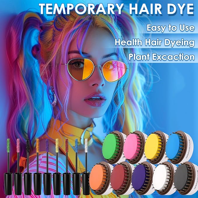 Red Temporary Hair Chalk Color