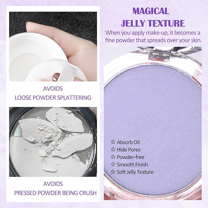Oil Control Pressed Setting Powder, Lavender Matte Powder
