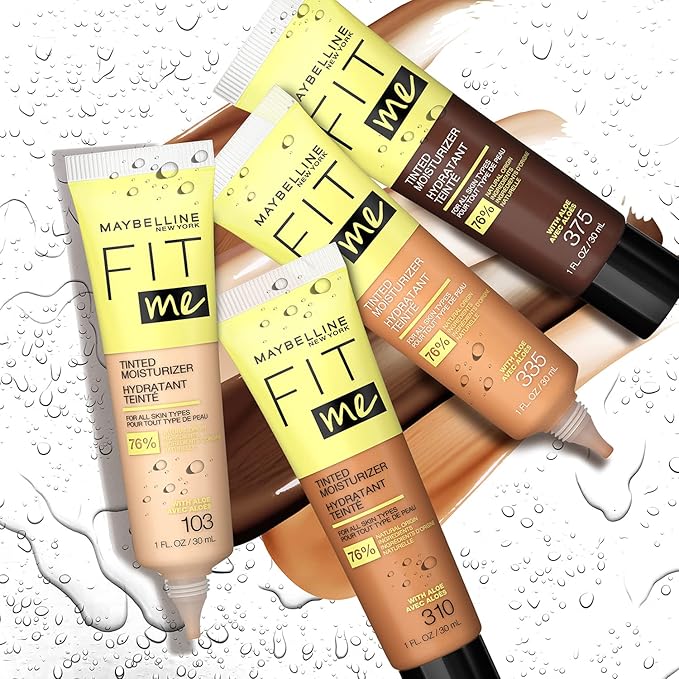 Maybelline Fit Me Tinted Moisturizer, Natural Coverage, Face 1 Count