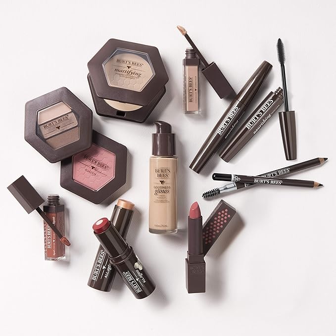 Burts Bees 100% Natural Mattifying Powder Foundation, Nutmeg of 2)